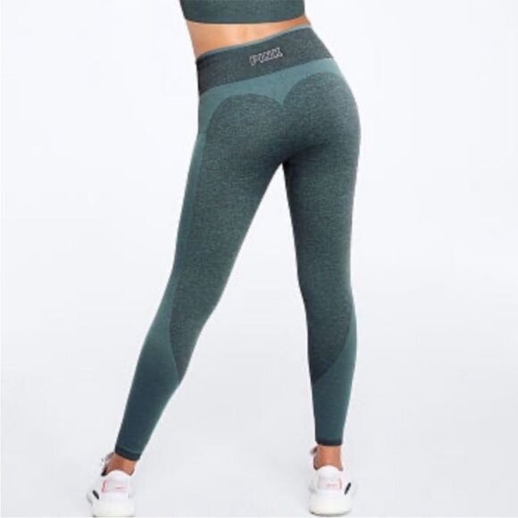 Victoria's Secret PINK Sport Seamless Workout Tight size XS Green - Picture 3 of 7